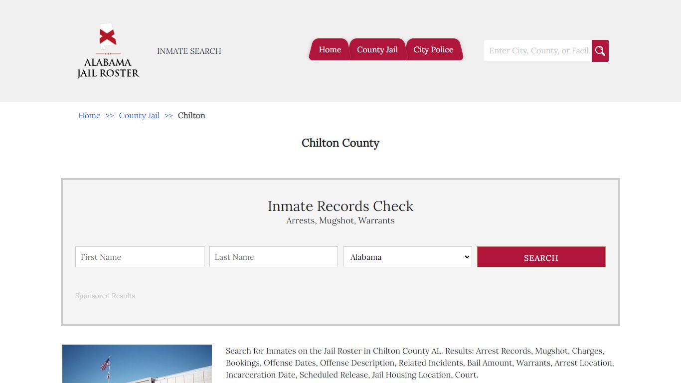 Chilton County - Alabama Jail Inmate Search