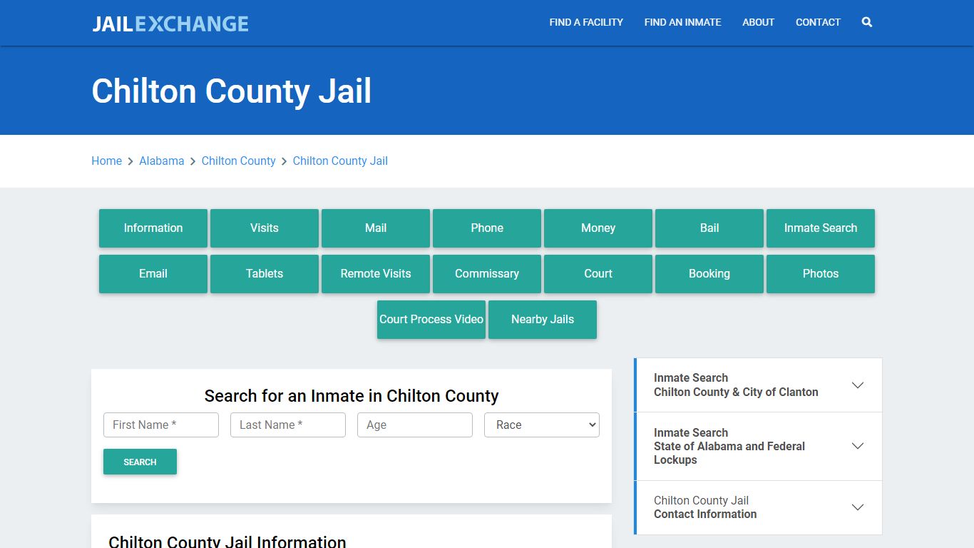 Chilton County Jail Roster Lookup, AL, Inmate Search